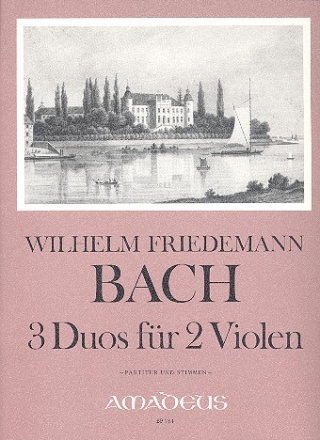 3 Duos fr 2 Violen Partitur und Stimmen