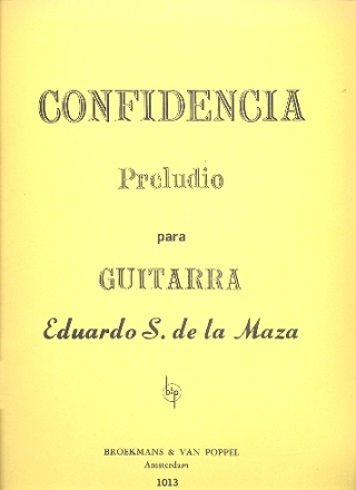 Confidencia Preludio para guitarra