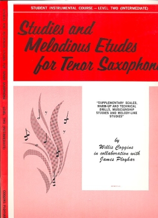 Studies and melodious Etudes Level 2 for tenor saxophone level 2
