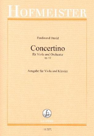 Concertino Op.12 fr Viola und Orchester Ausgabe Viola/Klavier
