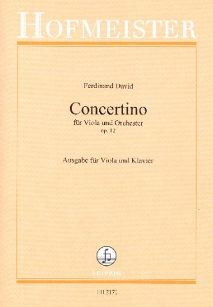 Concertino Op.12 fr Viola und Orchester Ausgabe Viola/Klavier