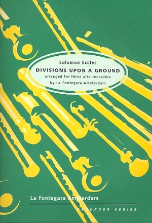 Divisions upon a Ground for 3 alto recorders score and parts