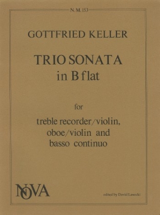 Trio sonata b flat major for treble recorder (vl), oboe (vl) and b.c 4 parts