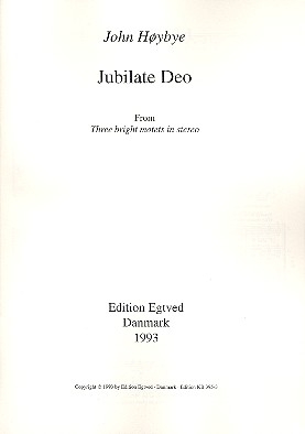 Jubilate Deo for 2 mixed choruses (double choruses) (la /en) score