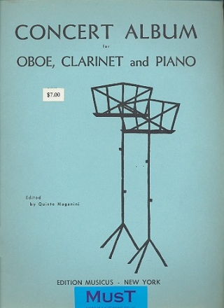Concert Album for oboe, clarinet and piano parts