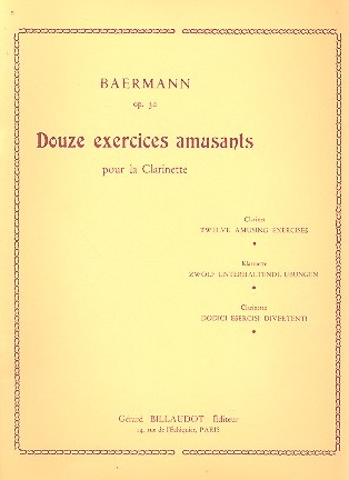 12 exercices amusants op.30 pour la clarinette