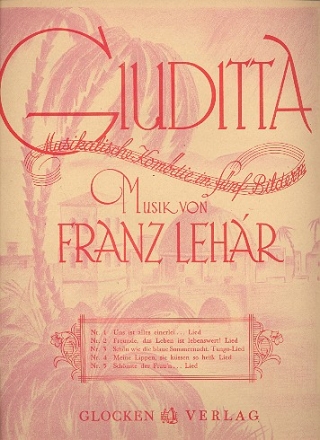 Giuditta fr Gesang und Klavier Liederheft