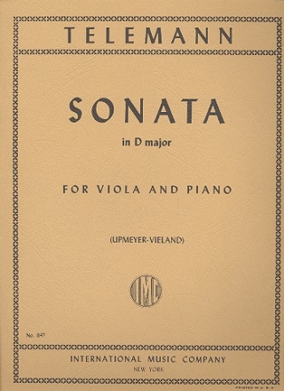 Sonata in D major for cello  and piano