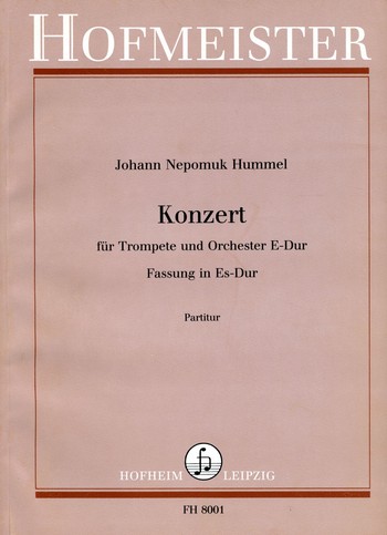 Konzert E-Dur für Trompete und Orchester  (Fassung in Es-Dur) Partitur