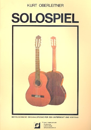 Solospiel mittelschwere Originalstcke fr Gitarre