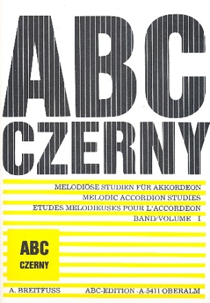 ABC Czerny Band 1 Melodise Studien fr Akkordeon