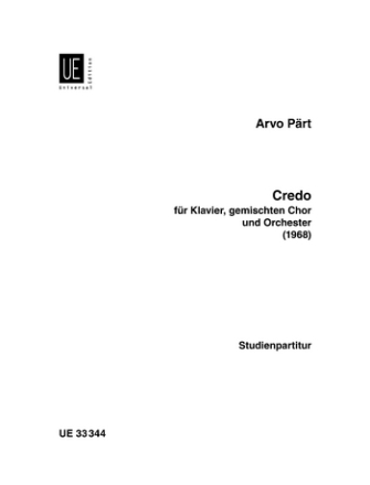 Credo fr Klavier, Chor und Orchester,   Partitur