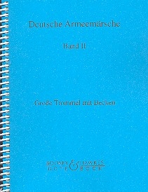 Deutsche Armeemrsche Band 2 grosse Trommel mit Becken