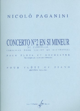 Concerto mi mineur no.2 pour flte et orchestre pour flte et piano