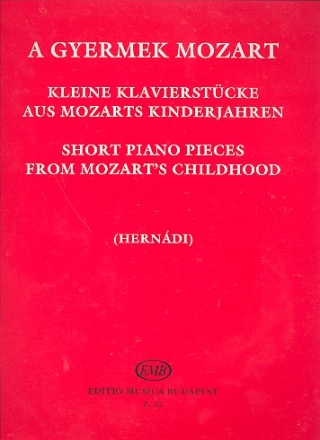 Kleine Stcke aus Mozarts Kinderjahren fr Klavier