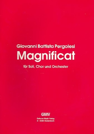Magnificat fr Soli, Chor und Orchester Klavierauszug