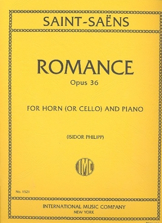 Romance op.36 for horn (or cello) and piano