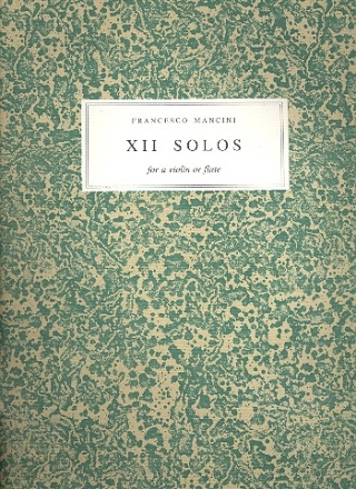 12 Solos for a violin or flute (faksimile)