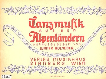 Tanzmusik aus den Alpenlndern Band 5 fr 2 gleiche Blockflten Spielpartitur