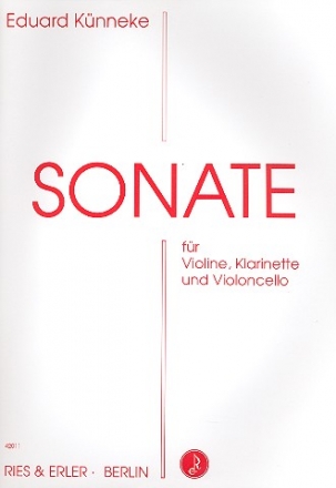 Sonate  fr Violine, Klarinette und Violoncello Partitur und Stimmen