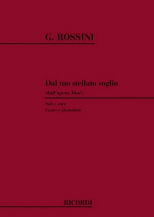 Dal tuo stellato soglio für 4 Stimmen (S/Ms/T/B) und Klavier