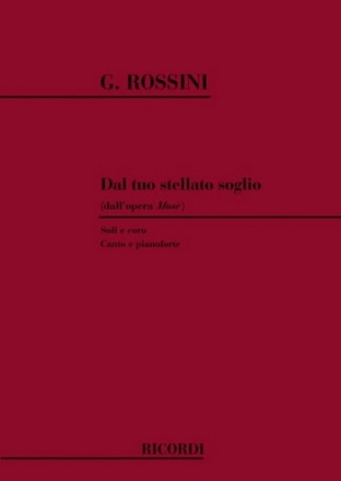 Dal tuo stellato soglio fr 4 Stimmen (S/Ms/T/B) und Klavier