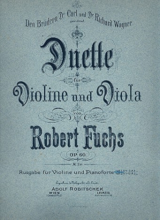 Duette op.60 Band 1 (Nr.1-6) fr Violine und Viola fr Violine und Klavier