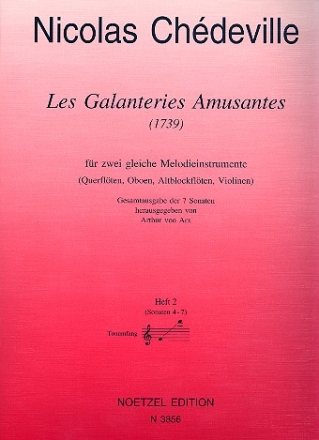 Les galanteries amusantes Band 2 (Nr.4-7) fr 2 gleiche Melodieinstrumente Spielpartitur