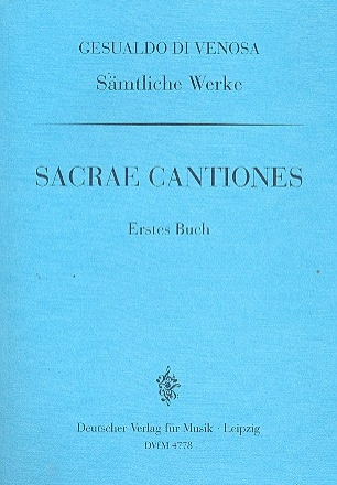 Sacrae cantiones Band 1 fr gem Chor a cappella