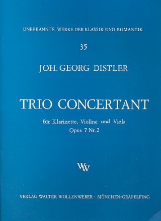 Trio concertant op.7,2 fr Klarinette, Violine und Viola Stimmen