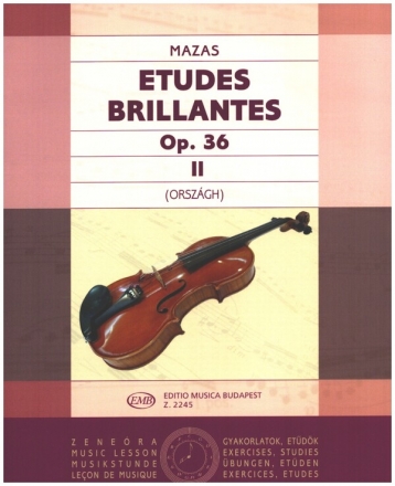 Etüden op.36 Band 2 Etudes birlliantes für Violine