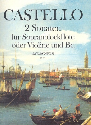2 Sonaten  fr Sopranblockflte (Violine) und Bc