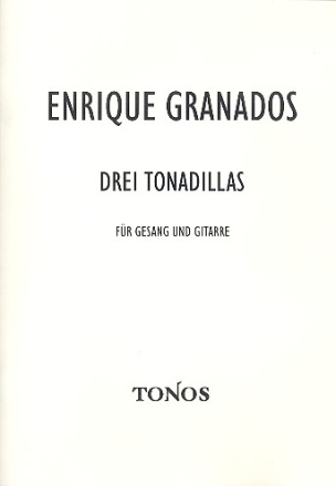 3 Tonadillas fr Gesang und Gitarre