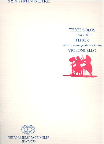 3 Solos for the tenor (violin or other melody-instr.) with an accompaniment for the violoncello