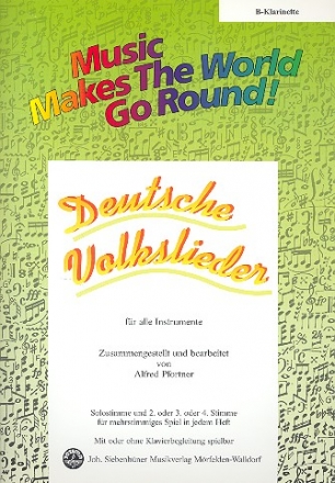Deutsche Volkslieder: fr flexibles Ensemble Klarinette