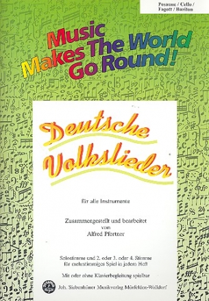 Deutsche Volkslieder: fr flexibles Ensemble Posaune/Cello/Fagott/Bariton