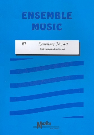 Symphony no.40 (adapted from 1st. movement) fr Streicher, Blser in B/Es/F/C, Klavier