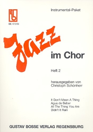 Jazz im Chor Band 2 Instrumentalpaket