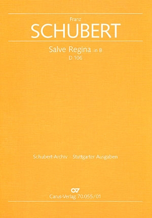 Salve Regina B-Dur D106 fr Tenor und Orchester partitur