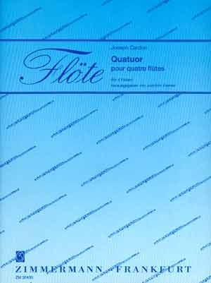 Quatuor pour 4 fltes Partitur und Stimmen