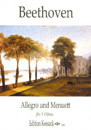 Allegro und Menuett fr 2 Flten Spielpartitur