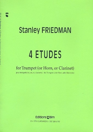 4 Etudes for trumpet (or horn, or clarinet)