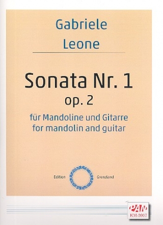 Sonate Nr.1 op.2 fr Mandoline und Gitarre Partitur und 2 Stimmen