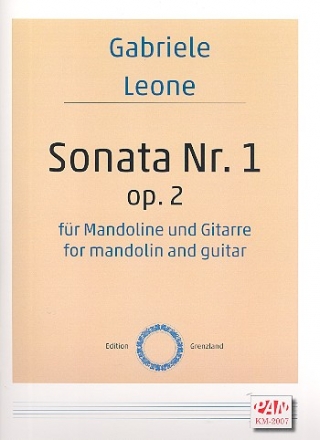 Sonate Nr.1 op.2 fr Mandoline und Gitarre Partitur und 2 Stimmen