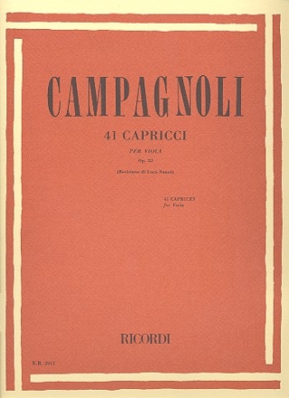 41 capricci op.22 per viola