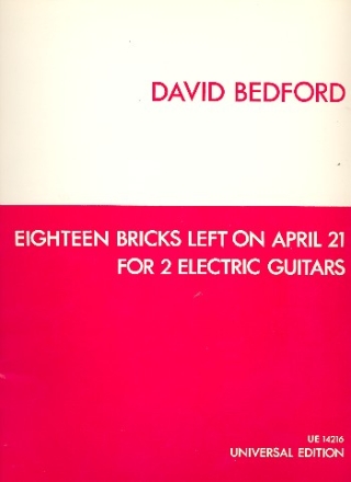 18 Bricks left on April 21 for 2 electric guitars