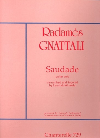 Saudade for guitar solo