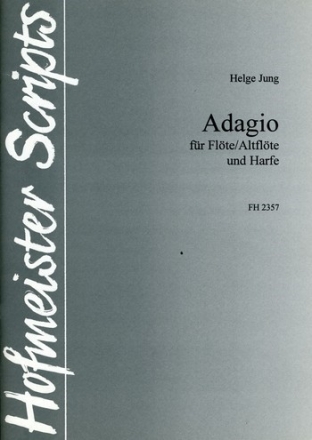 Adagio fr Flte (Altflte) und Harfe 2 Spielpartituren