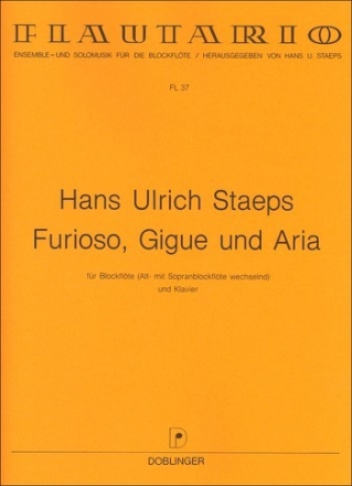 Furioso, Gigue und Aria fr Blockflte (SA abwechselnd) und Klavier