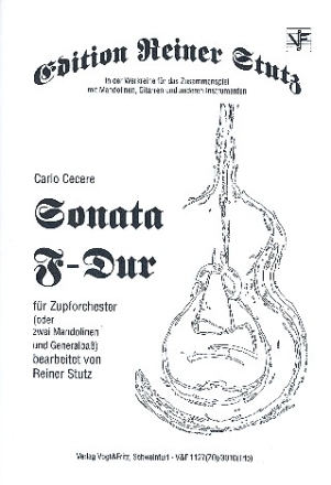 Sonata F-Dur fr 2 Mandolinen und Bc Partitur und 4 Stimmen